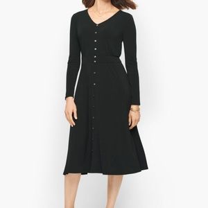 NWT Talbots Jersey Midi Polished crepe dress 1X